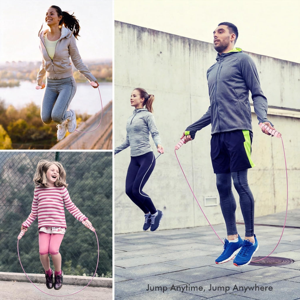 Jump Rope, Tangle-Free Rapid Speed Jumping Rope Cable, Exercise Fitness Workout Equipment & Slim Body