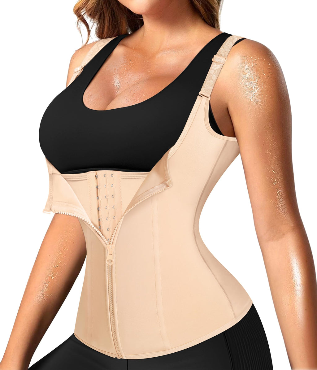 Waist Trainer for Women Corset Shapewear with Zipper
