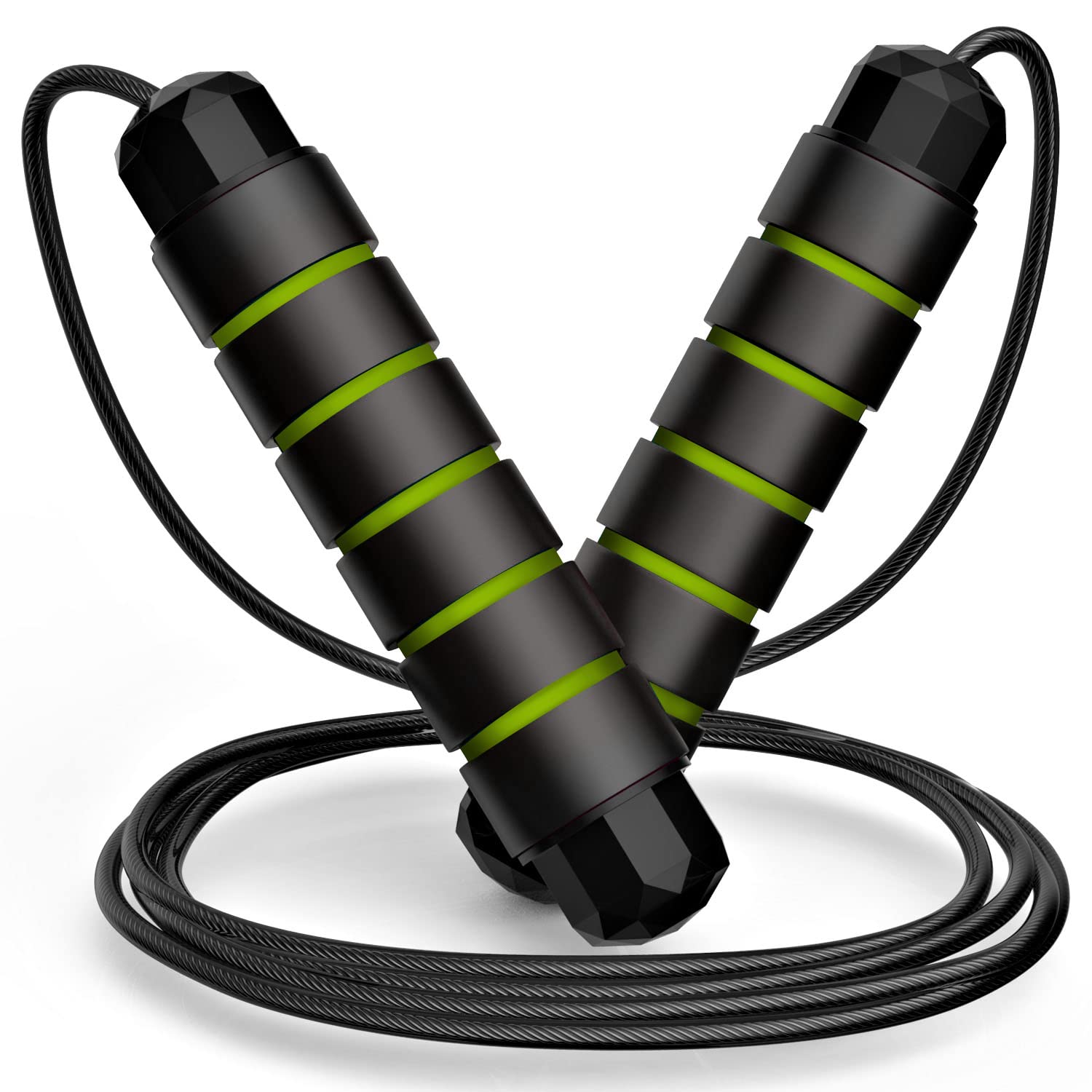 Jump Rope, Tangle-Free Rapid Speed Jumping Rope Cable, Exercise Fitness Workout Equipment & Slim Body