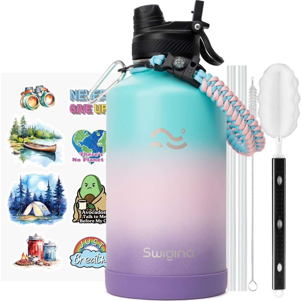 Insulated Water Bottle with Silicone Boot (36hrs Cold/18hrs Hot)