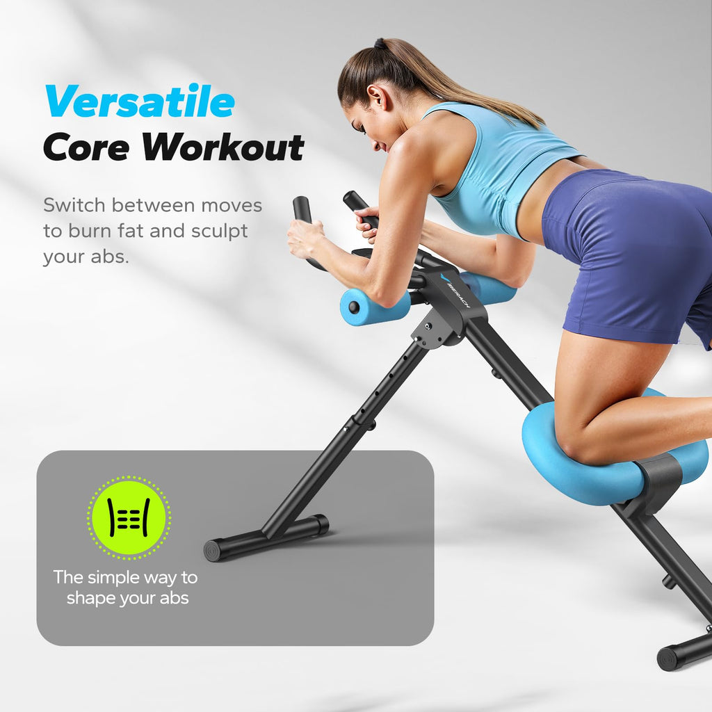 Ab Machine, Ab Workout Equipment, Adjustable Ab Trainer Machine, Abdominal Trainer for Stomach Workout