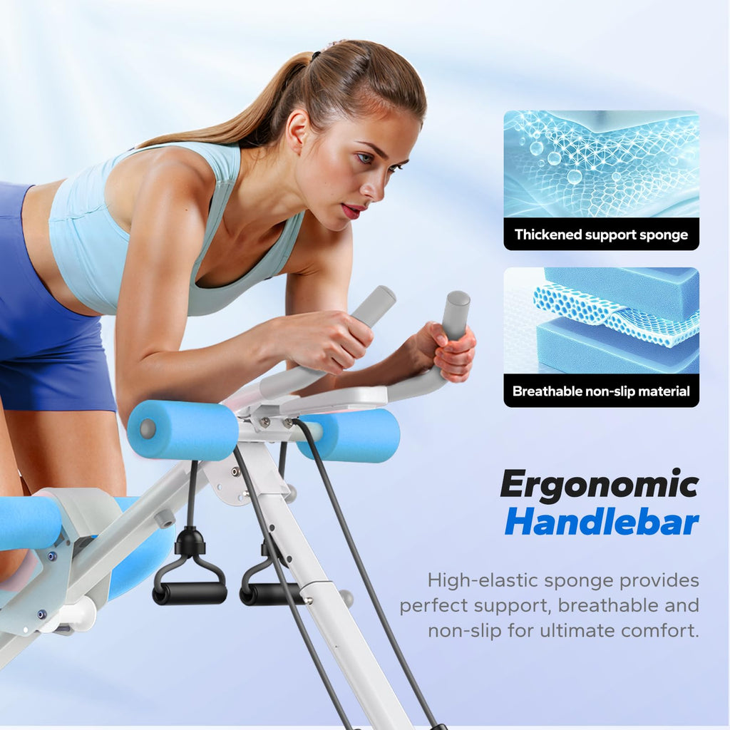 Ab Machine, Ab Workout Equipment, Adjustable Ab Trainer Machine, Abdominal Trainer for Stomach Workout