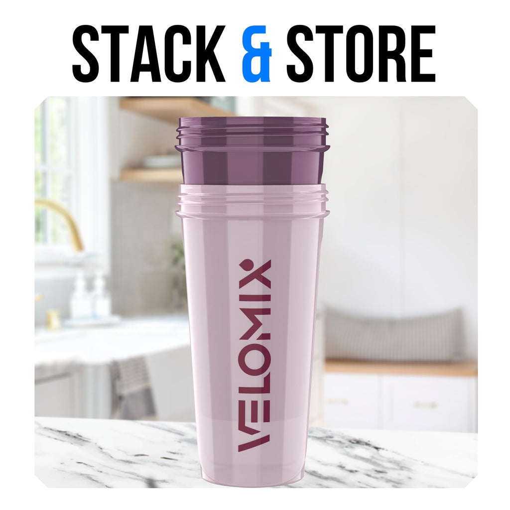 2 Pack- 28 oz Protein Shaker Bottles for Protein Mixes - 2x Wire Whisk | Leak Proof Shaker Cups for Protein Shakes