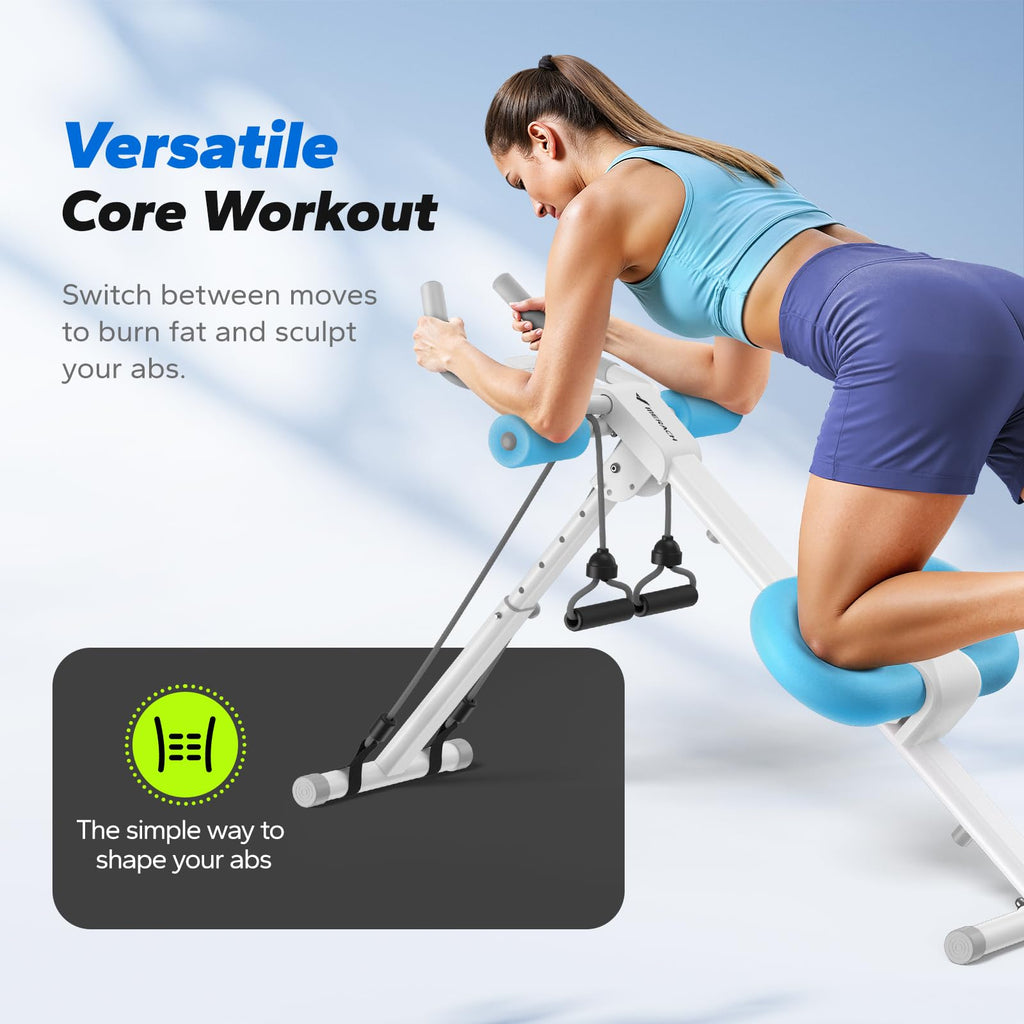 Ab Machine, Ab Workout Equipment, Adjustable Ab Trainer Machine, Abdominal Trainer for Stomach Workout