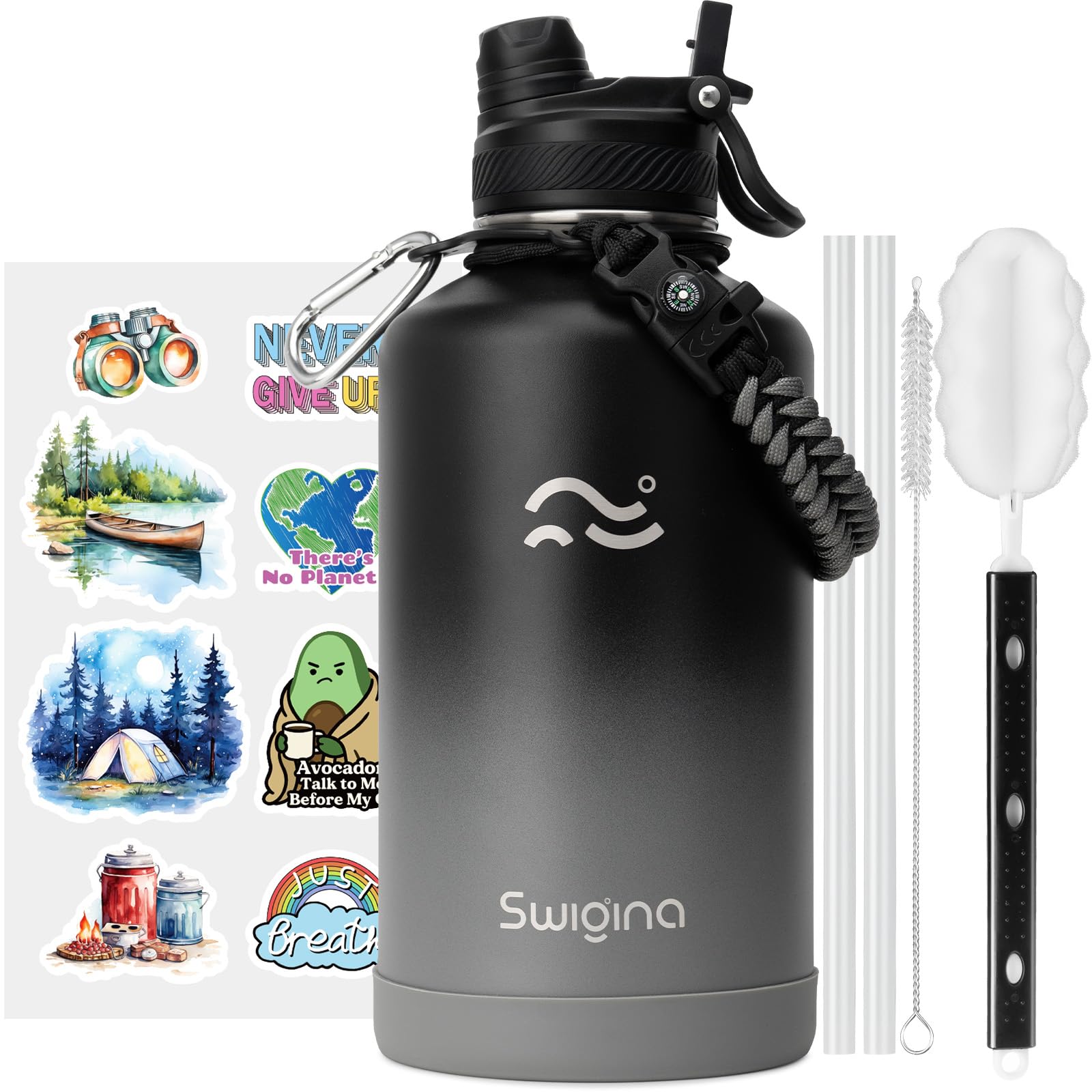 Insulated Water Bottle with Silicone Boot (36hrs Cold/18hrs Hot)
