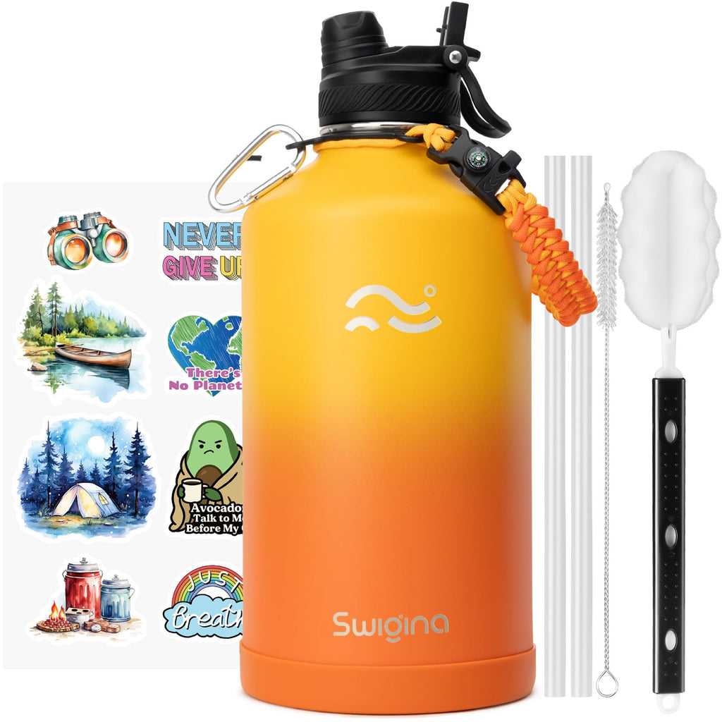 Insulated Water Bottle with Silicone Boot (36hrs Cold/18hrs Hot)