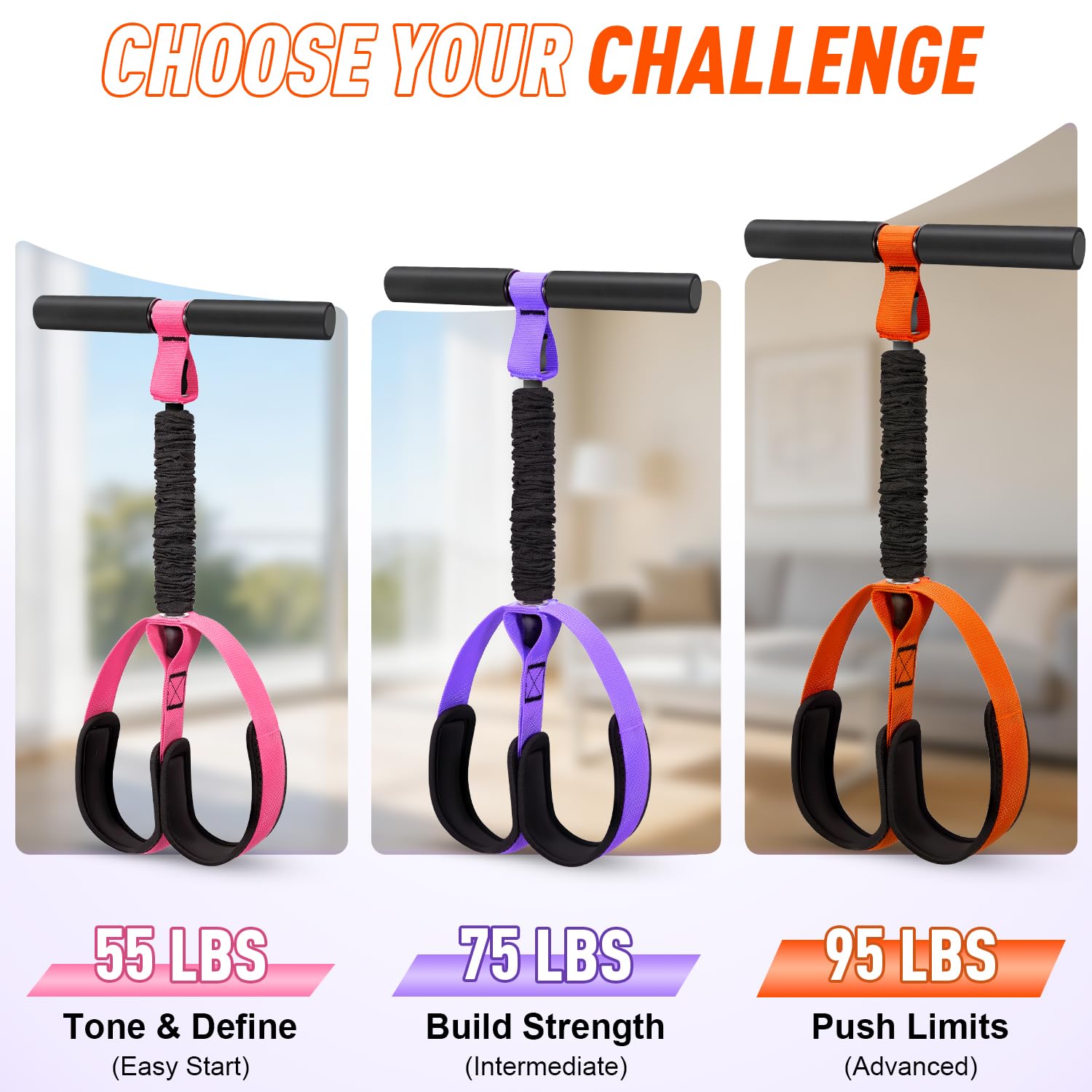 2026 Upgraded Durable Pedal Resistance Band with Handle, Physical Therapy