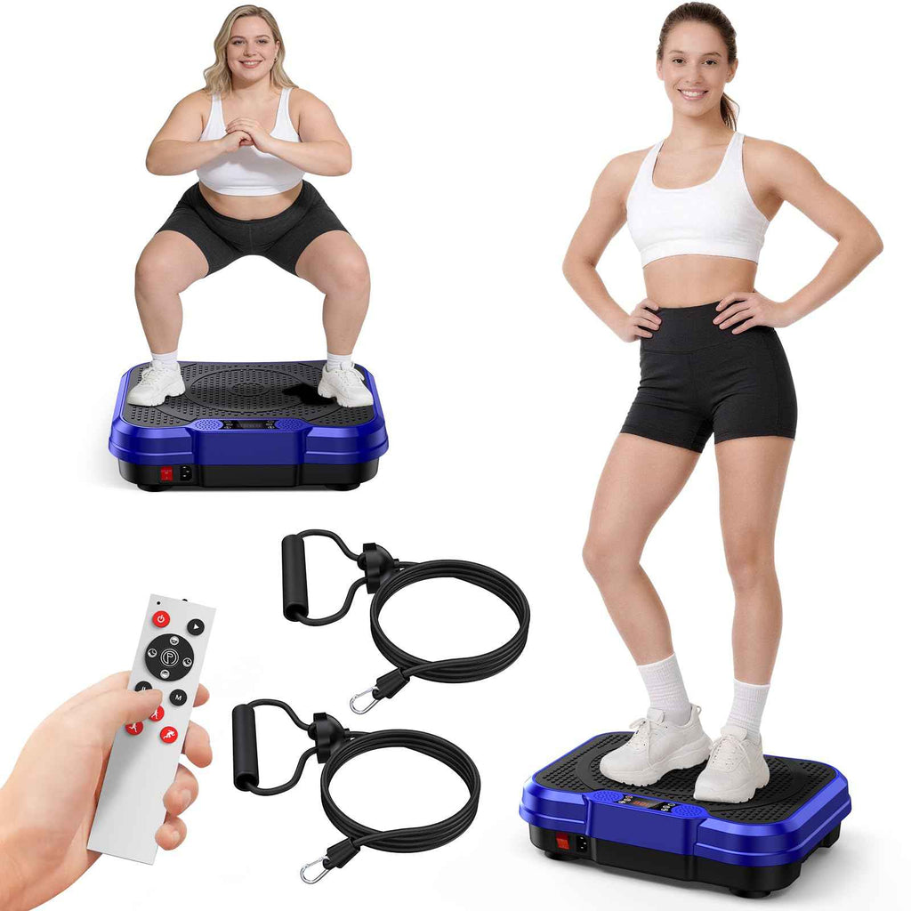 Vibration Plate Exercise Machine, Curved Vibration Plate for Lymphatic Drainage Weight Loss