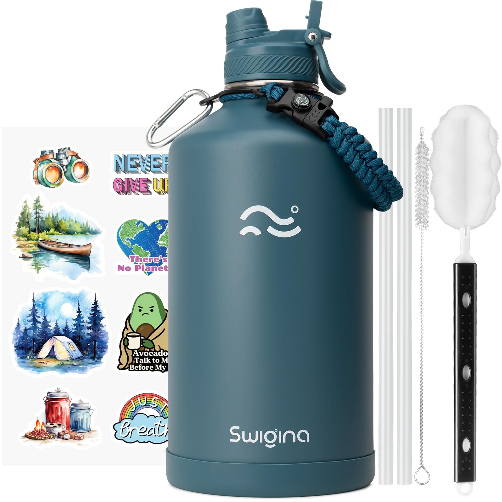 Insulated Water Bottle with Silicone Boot (36hrs Cold/18hrs Hot)