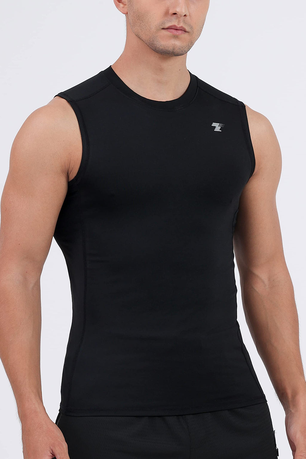 5 Pack Men's Athletic Compression Shirts Sleeveless Workout Tank Top