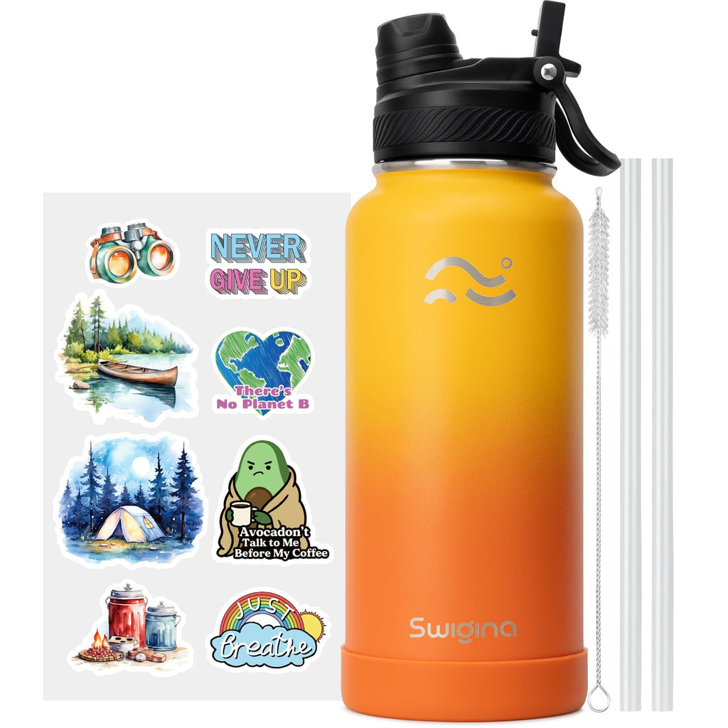 Insulated Water Bottle with Silicone Boot (36hrs Cold/18hrs Hot)