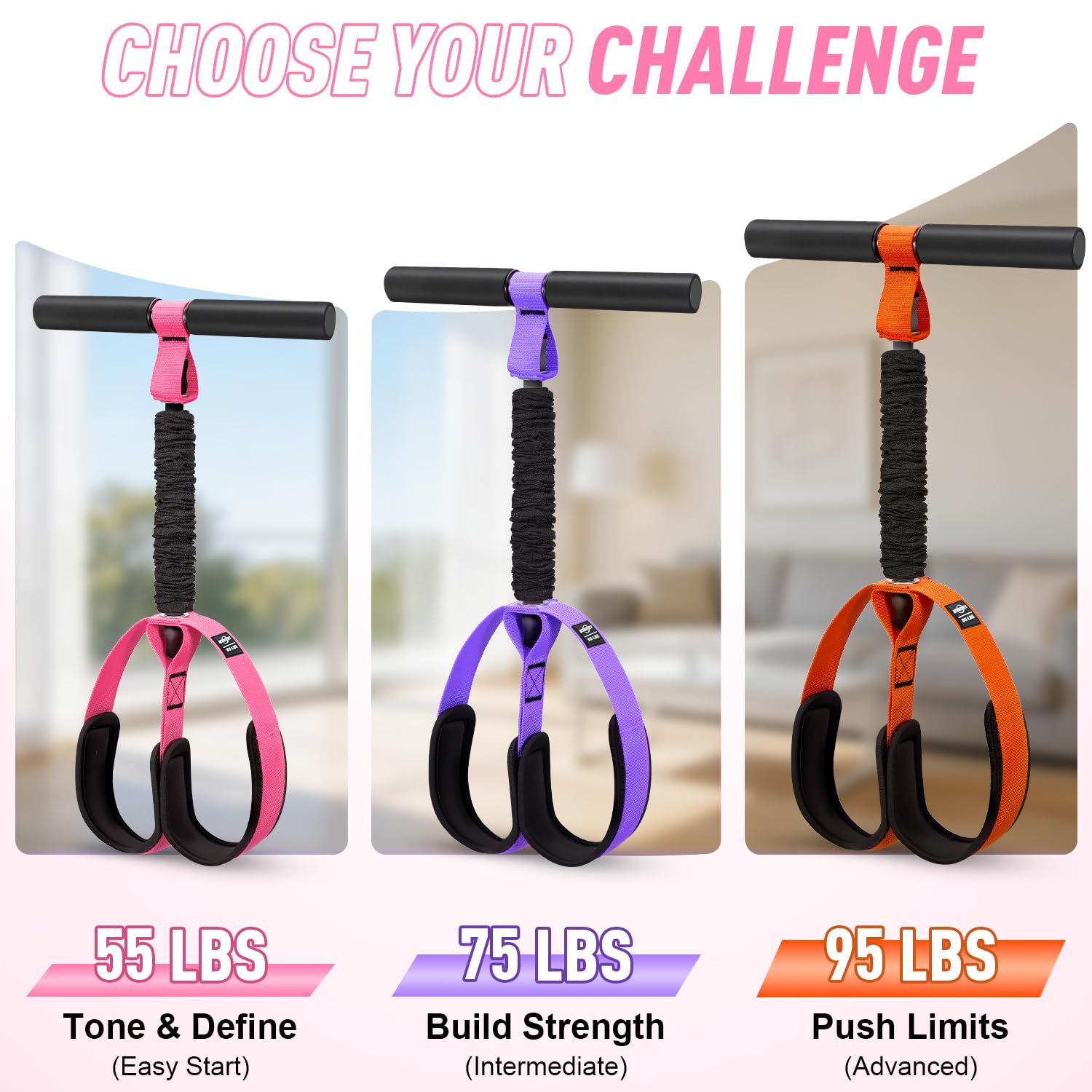 2026 Upgraded Durable Pedal Resistance Band with Handle, Physical Therapy