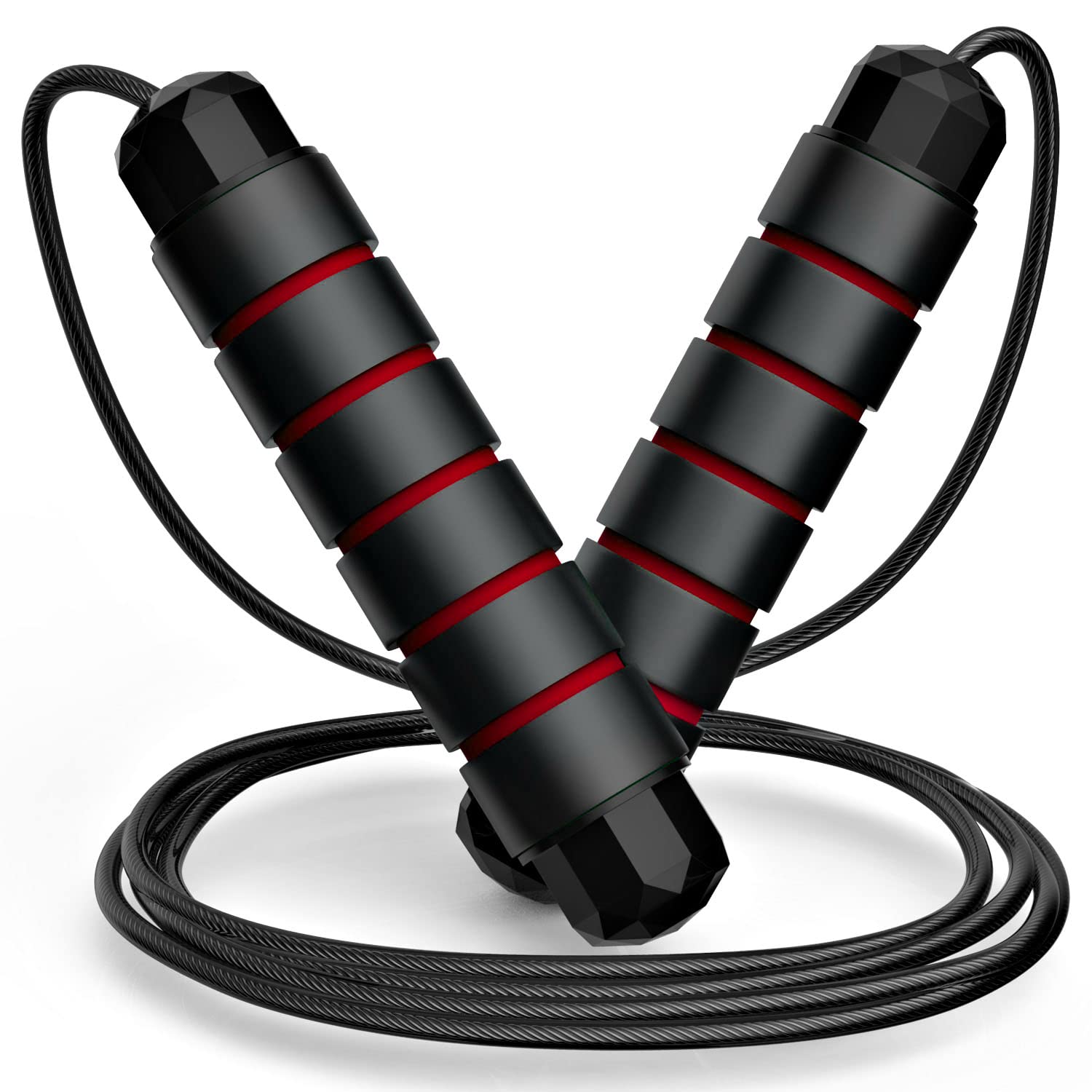 Jump Rope, Tangle-Free Rapid Speed Jumping Rope Cable, Exercise Fitness Workout Equipment & Slim Body