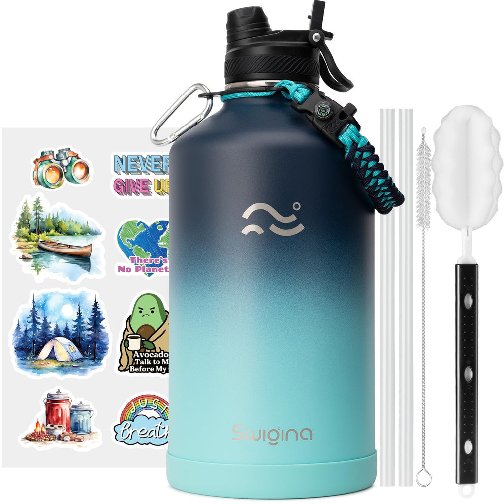 Insulated Water Bottle with Silicone Boot (36hrs Cold/18hrs Hot)