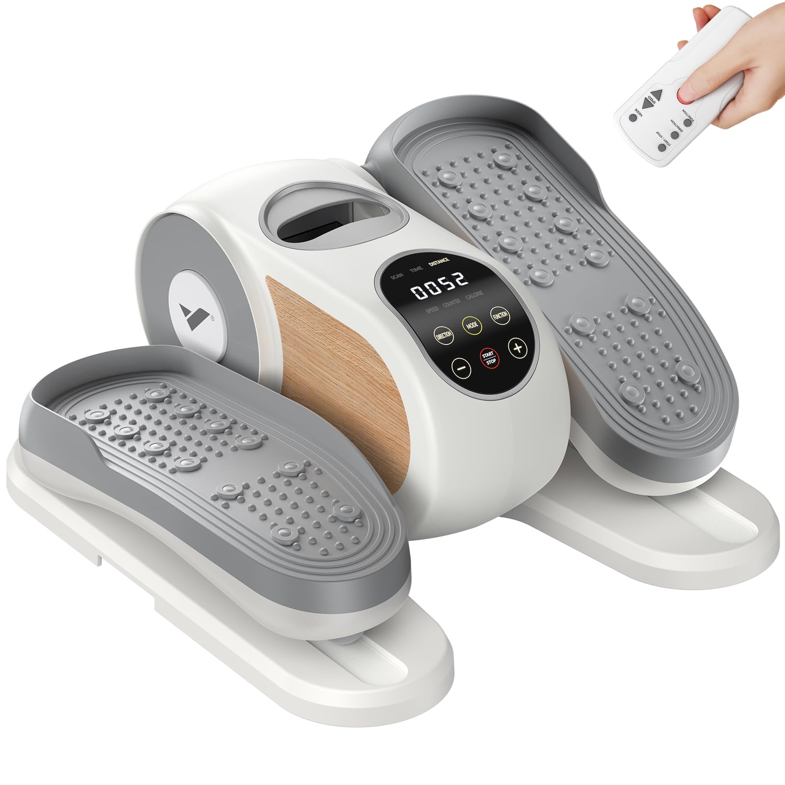 Under Desk Elliptical Machine, Leg Exerciser While Sitting , Quiet Portable Electric Seated Pedal Exerciser Machine for Home Office