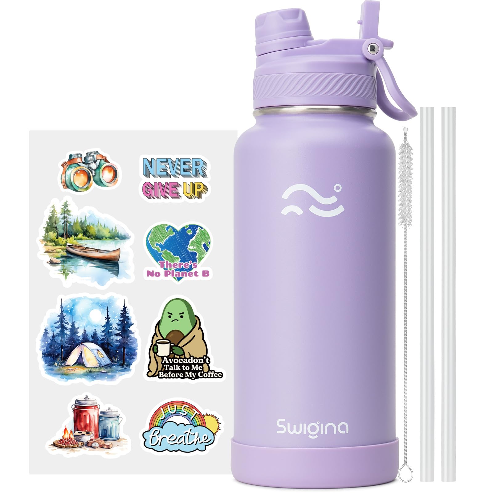 Insulated Water Bottle with Silicone Boot (36hrs Cold/18hrs Hot)