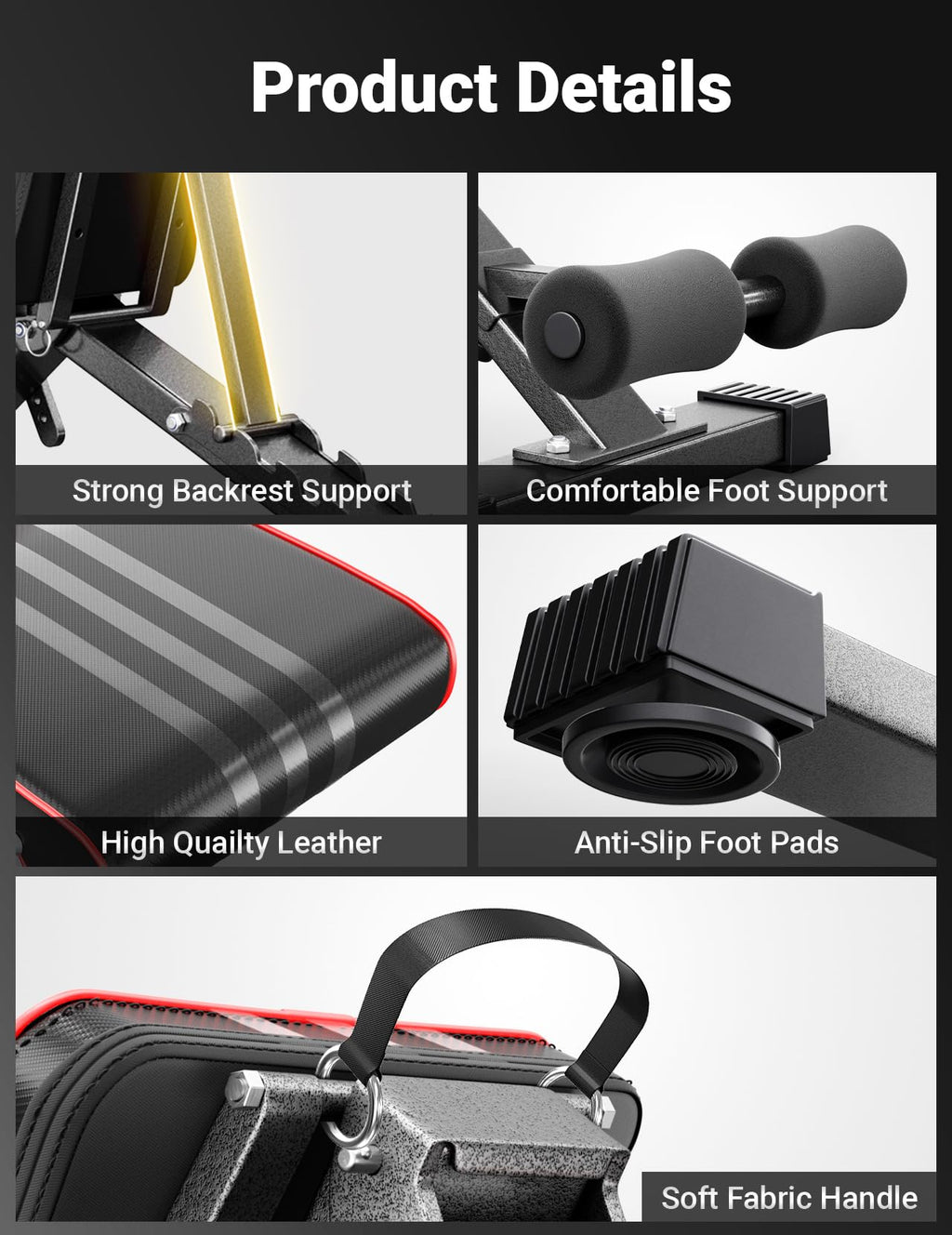 Adjustable Weight Bench for Home Gym