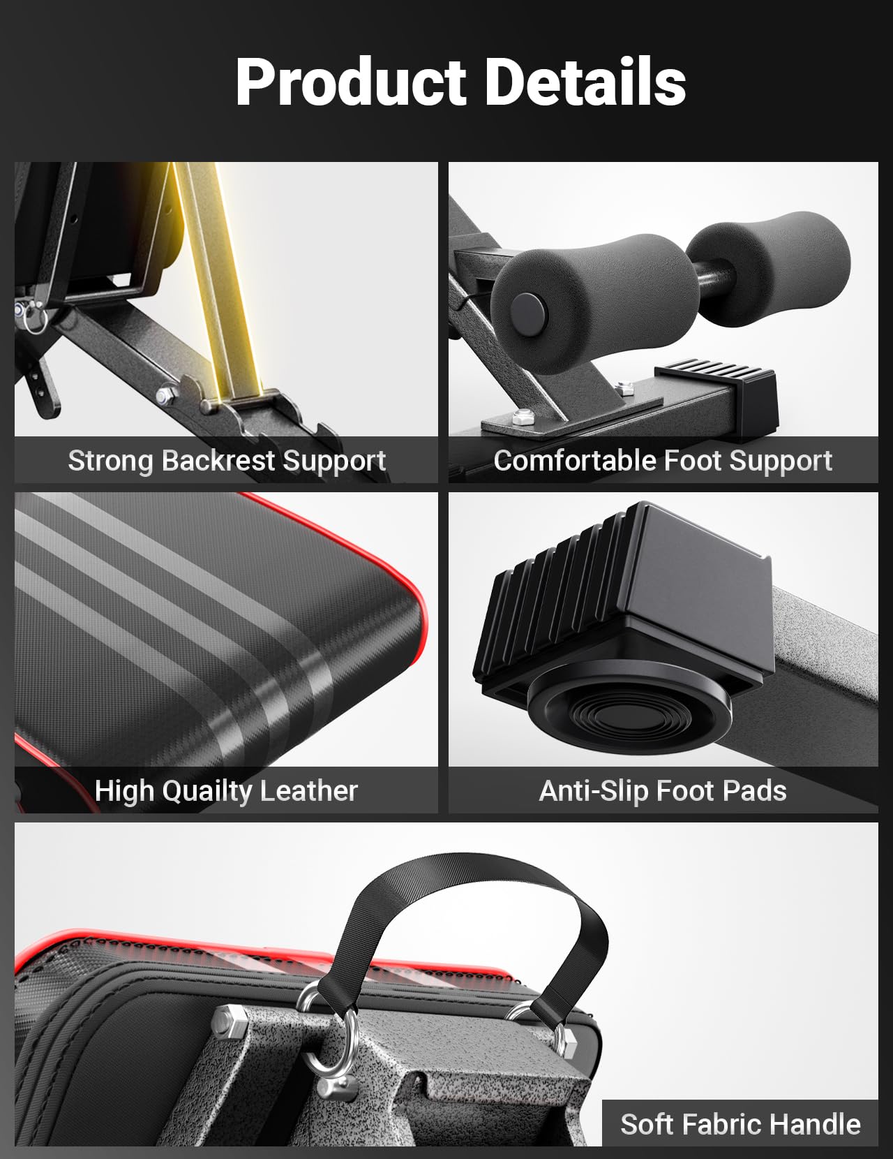 Adjustable Weight Bench for Home Gym
