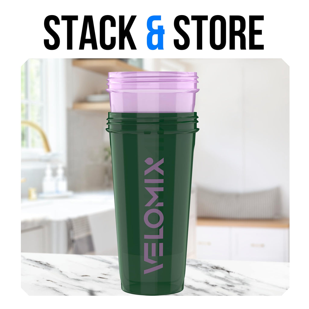 2 Pack- 28 oz Protein Shaker Bottles for Protein Mixes - 2x Wire Whisk | Leak Proof Shaker Cups for Protein Shakes