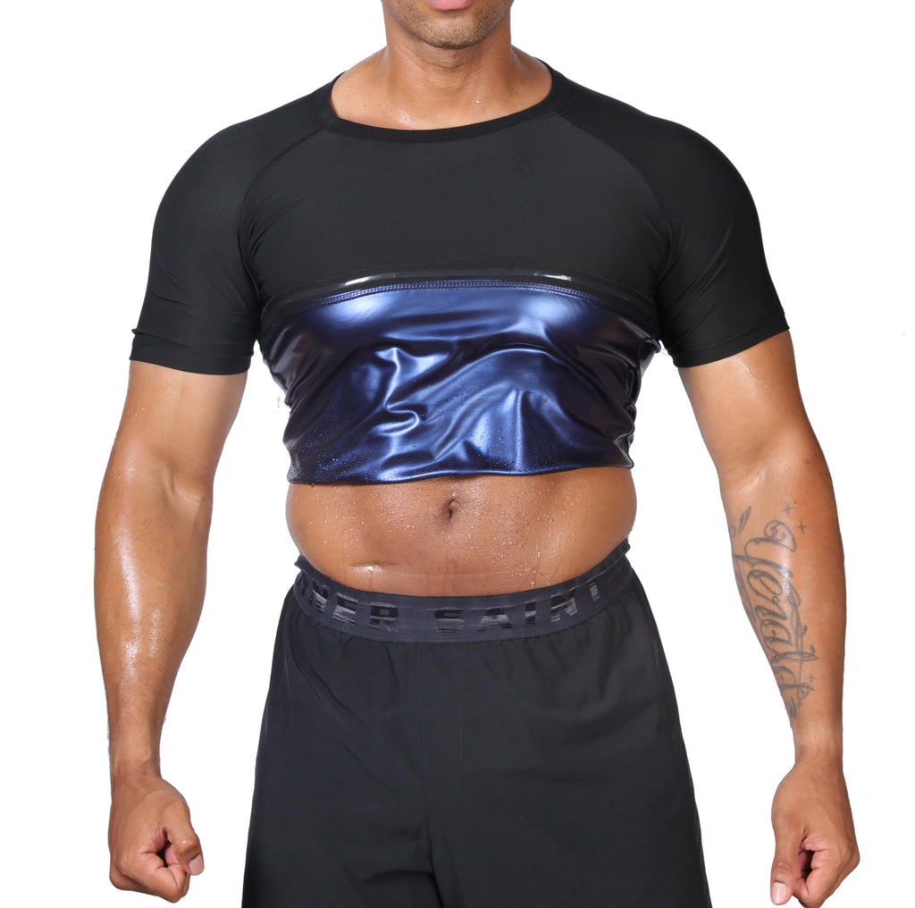 Sauna Sweat Suits Shirt for Men Sweat Suit Compression T-Shirt