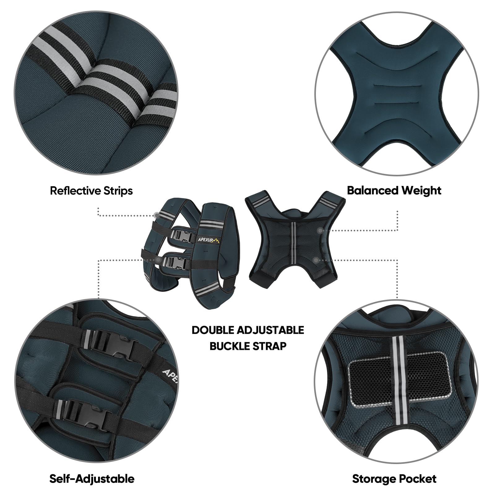 Weighted Vest Men Women, Weight Vest for Women Workout Equipment for Strength Training Running