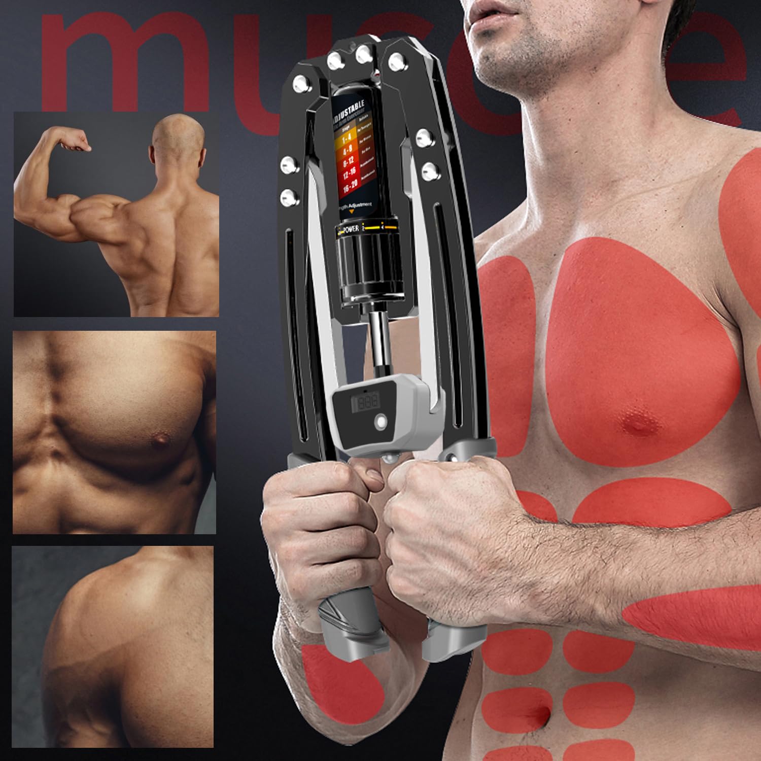 Twister Arm Exerciser - Adjustable 22-440lbs Hydraulic Power,Muscle Training Fitness Equipment, Arm Enhanced Exercise