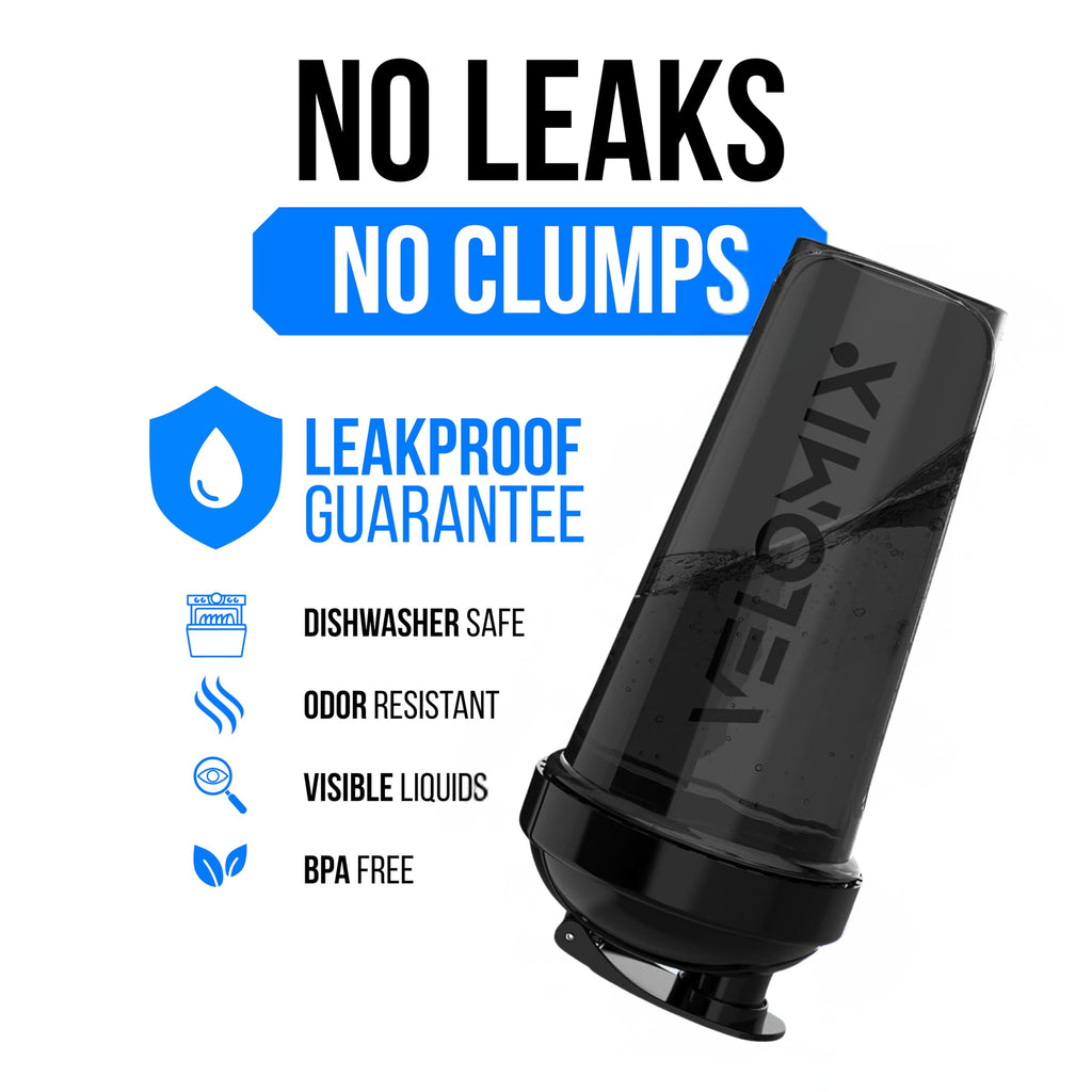2 Pack- 28 oz Protein Shaker Bottles for Protein Mixes - 2x Wire Whisk | Leak Proof Shaker Cups for Protein Shakes
