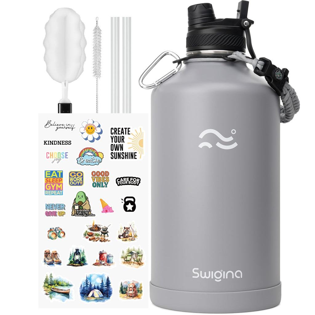 Insulated Water Bottle with Silicone Boot (36hrs Cold/18hrs Hot)