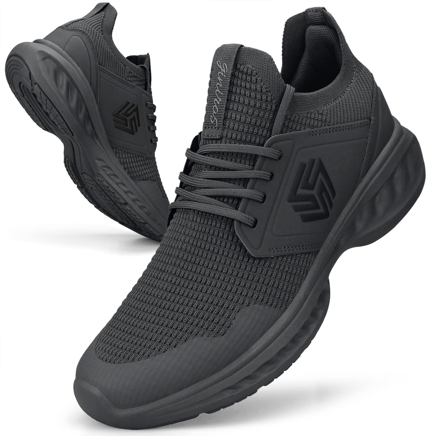 Mens Slip On Walking Shoes Non Slip Running Shoes Breathable