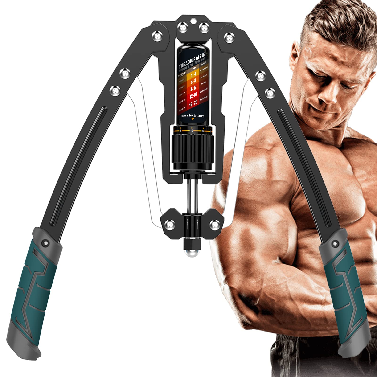 Twister Arm Exerciser - Adjustable 22-440lbs Hydraulic Power,Muscle Training Fitness Equipment, Arm Enhanced Exercise