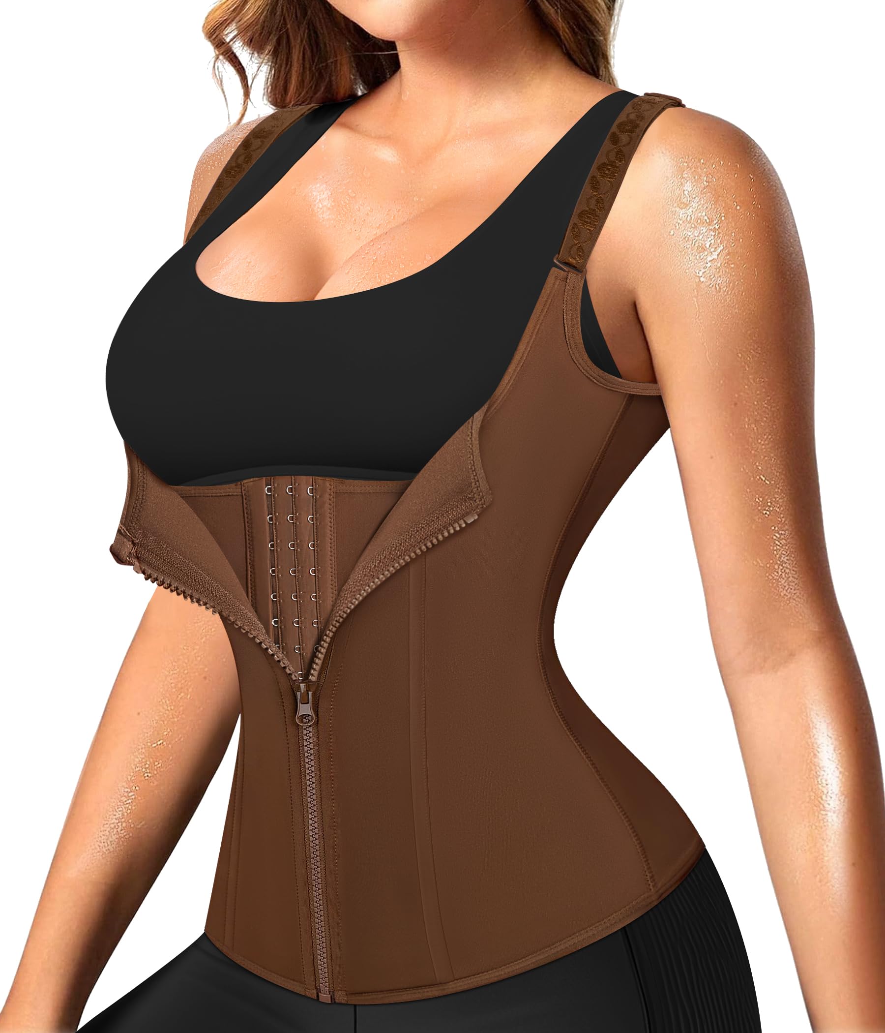 Waist Trainer for Women Corset Shapewear with Zipper