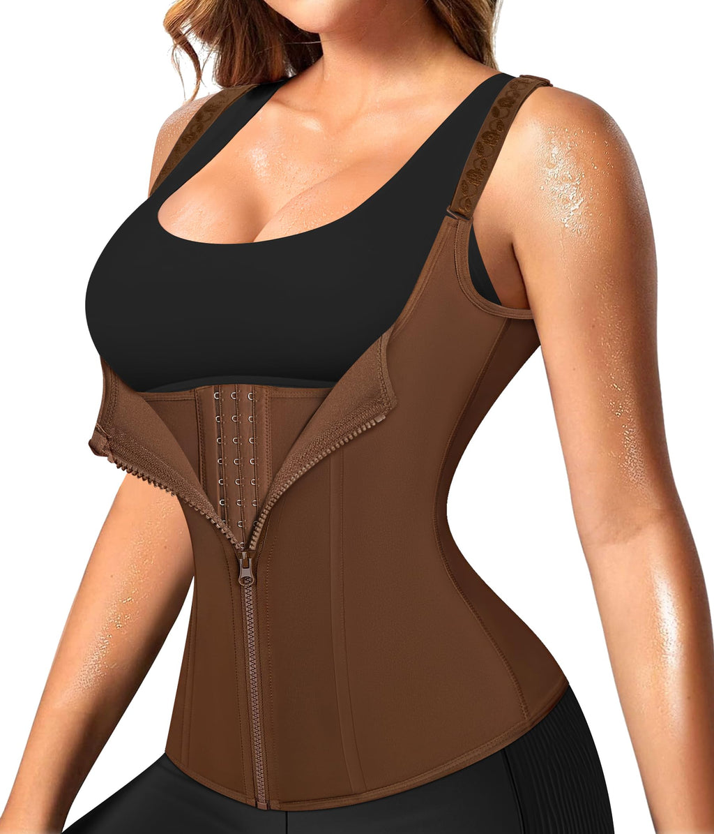 Waist Trainer for Women Corset Shapewear with Zipper