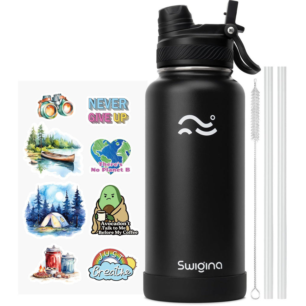 Insulated Water Bottle with Silicone Boot (36hrs Cold/18hrs Hot)