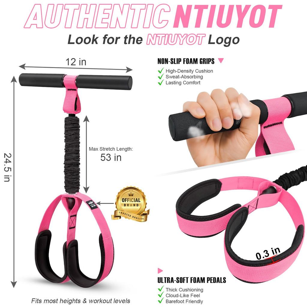 2026 Upgraded Durable Pedal Resistance Band with Handle, Physical Therapy