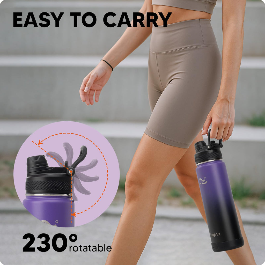 Insulated Water Bottle with Silicone Boot (36hrs Cold/18hrs Hot)