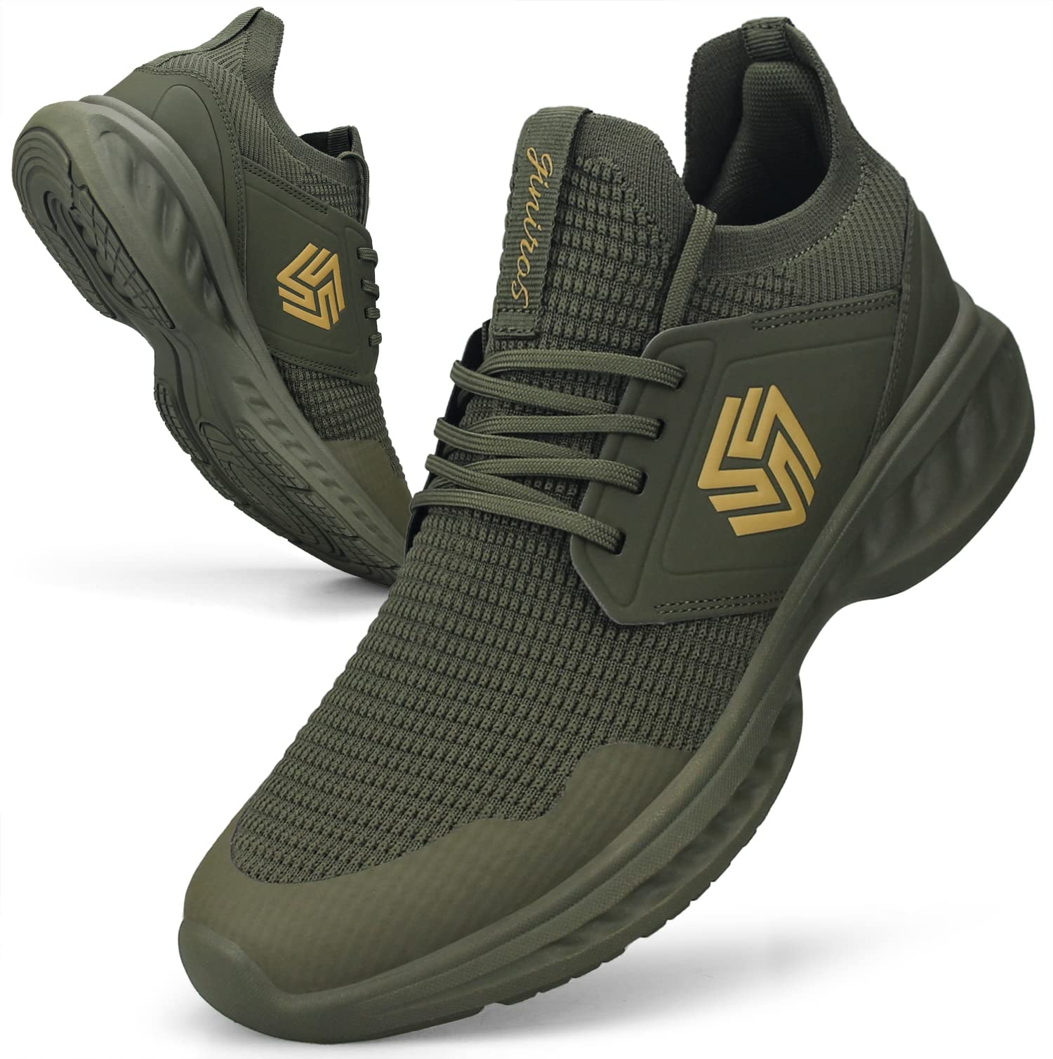 Mens Slip On Walking Shoes Non Slip Running Shoes Breathable
