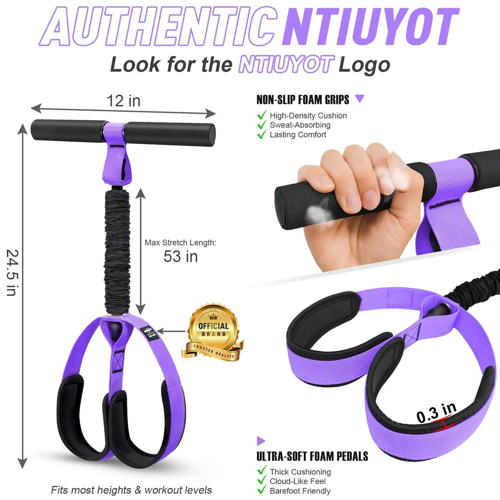 2026 Upgraded Durable Pedal Resistance Band with Handle, Physical Therapy