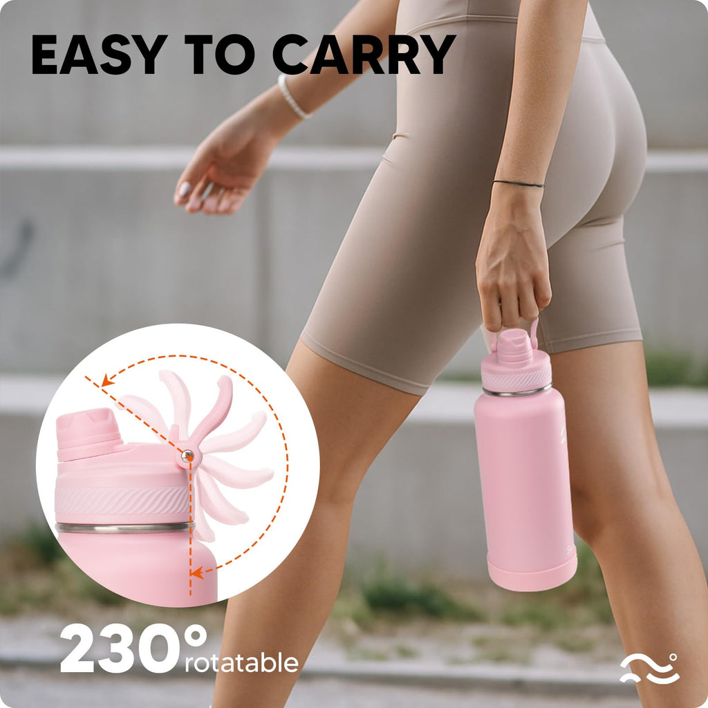 Insulated Water Bottle with Silicone Boot (36hrs Cold/18hrs Hot)
