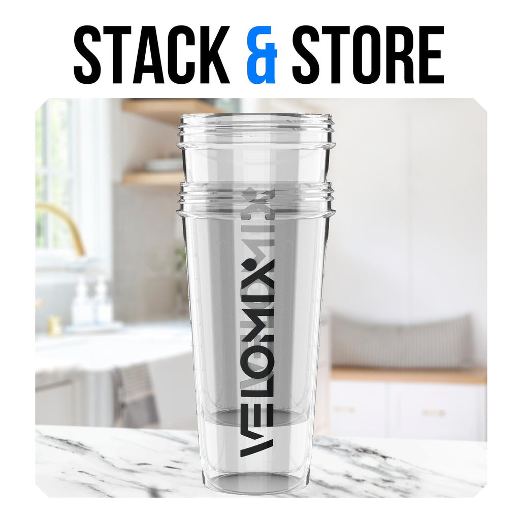 2 Pack- 28 oz Protein Shaker Bottles for Protein Mixes - 2x Wire Whisk | Leak Proof Shaker Cups for Protein Shakes