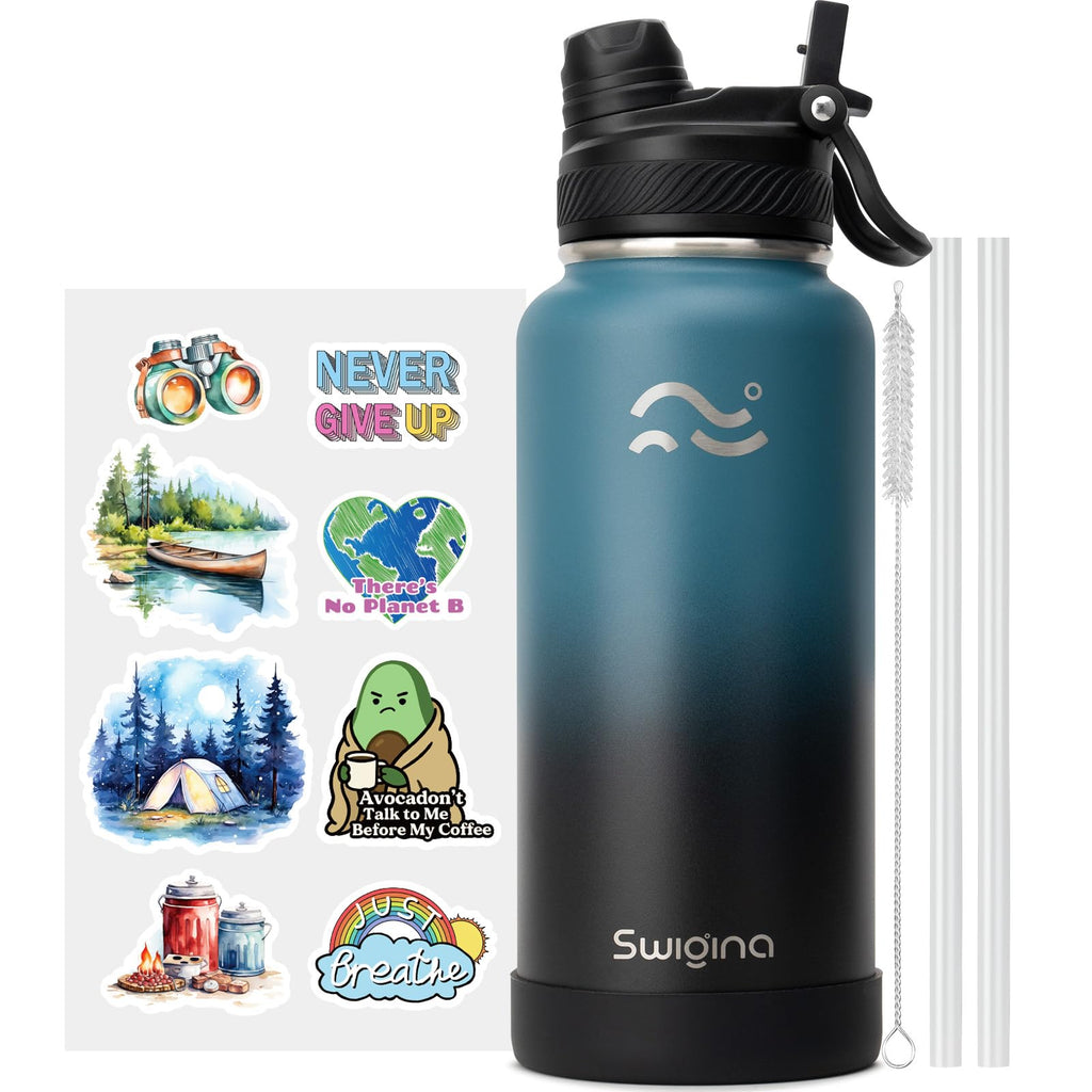 Insulated Water Bottle with Silicone Boot (36hrs Cold/18hrs Hot)
