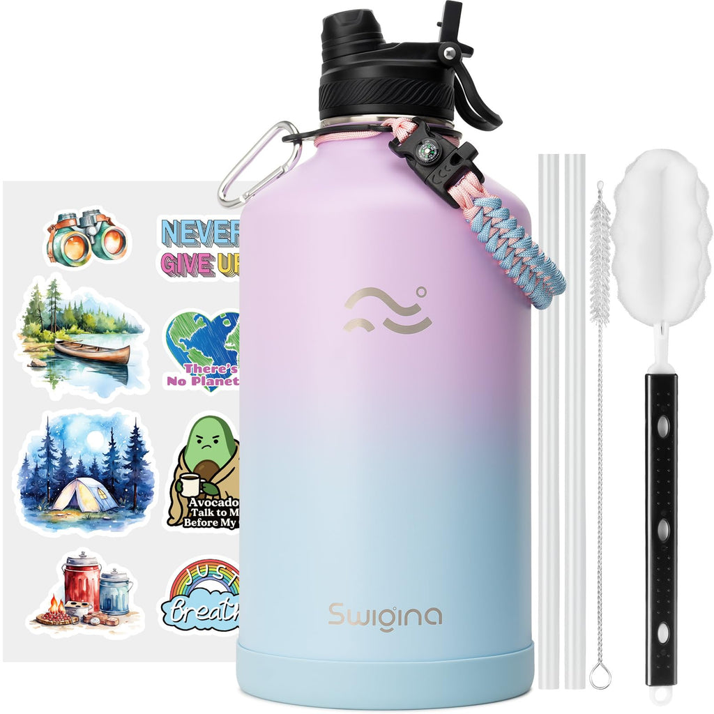 Insulated Water Bottle with Silicone Boot (36hrs Cold/18hrs Hot)