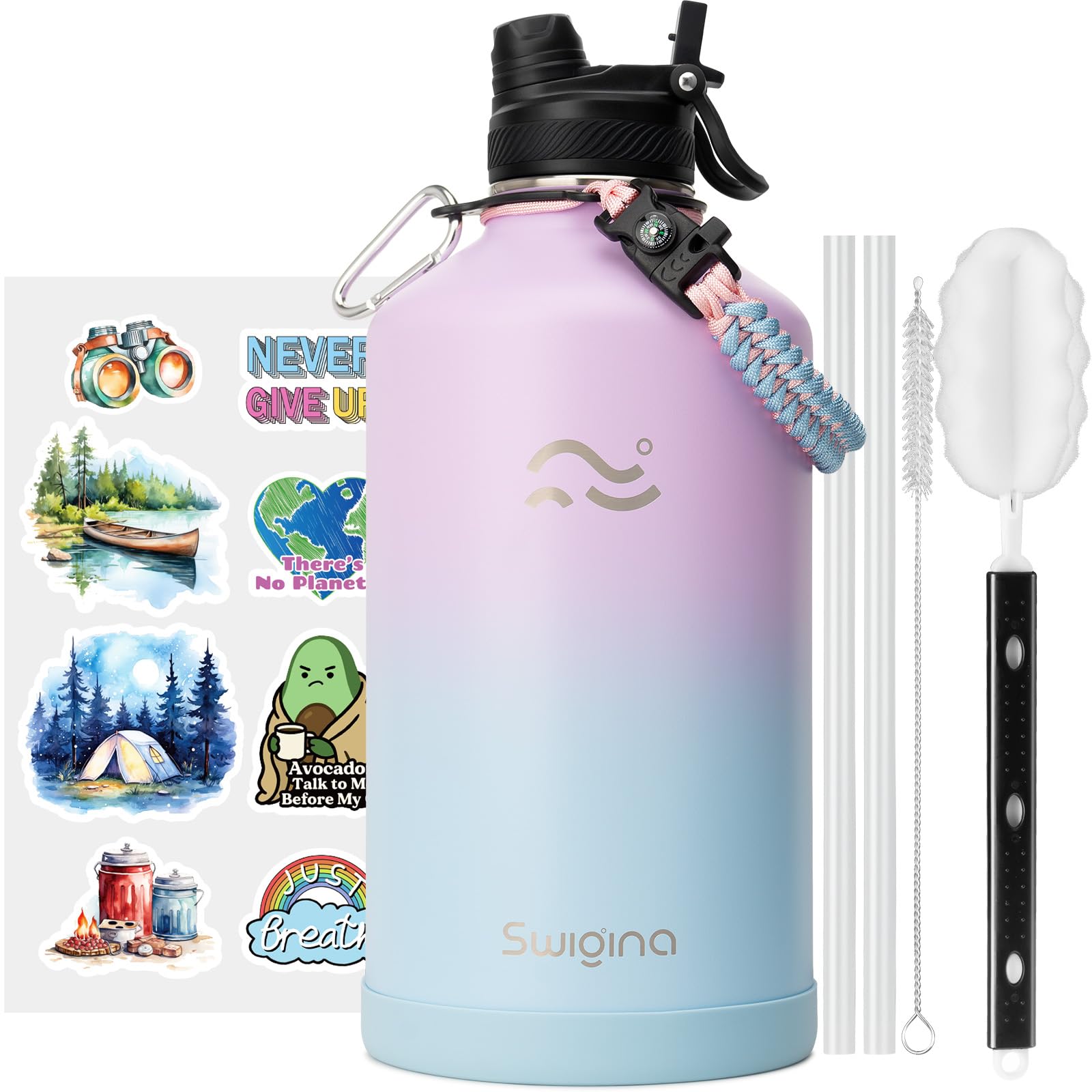 Insulated Water Bottle with Silicone Boot (36hrs Cold/18hrs Hot)