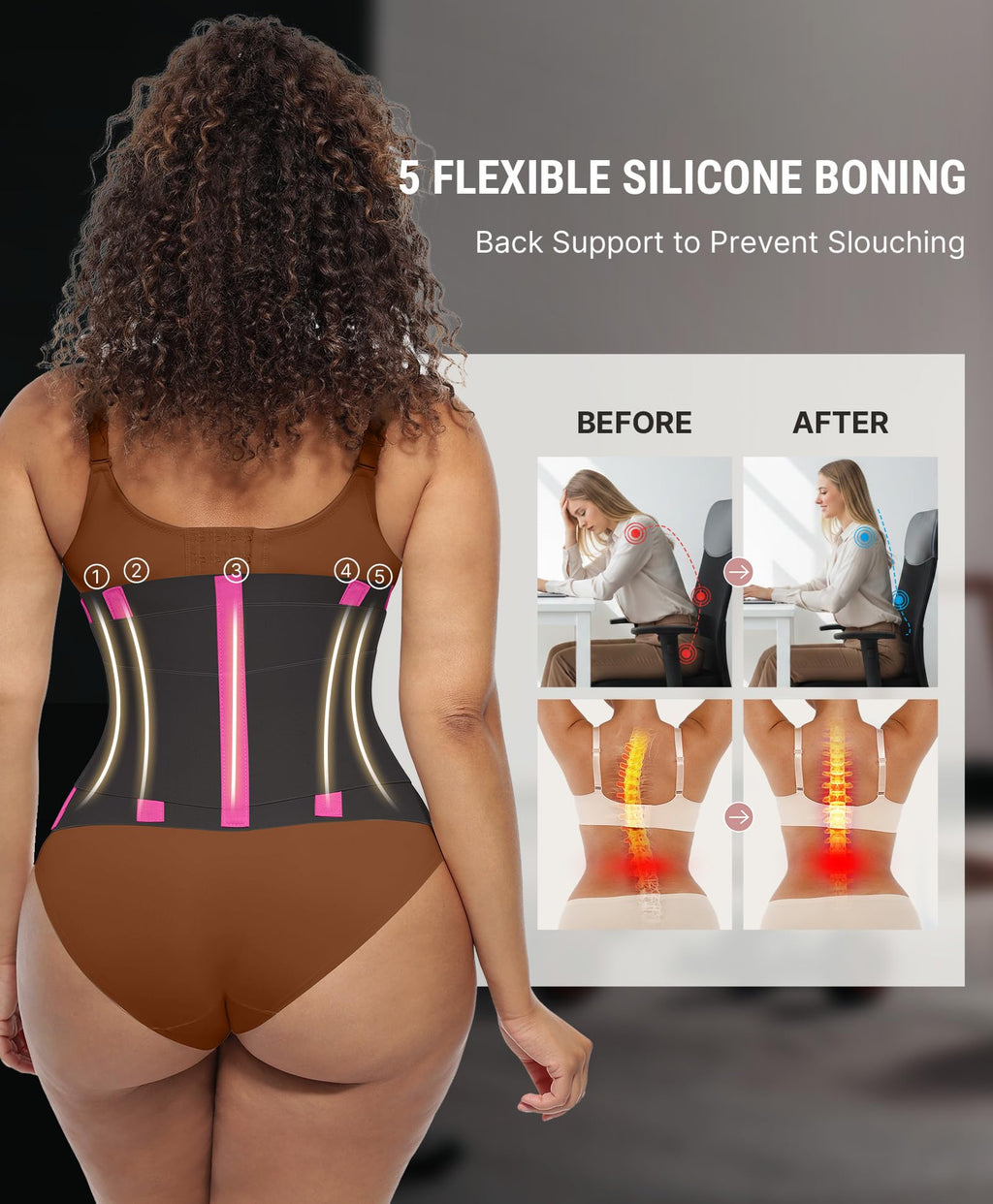 Waist Trainer Belt Waist Cincher Trimmer Ab Belt Tummy Control Body Shaper