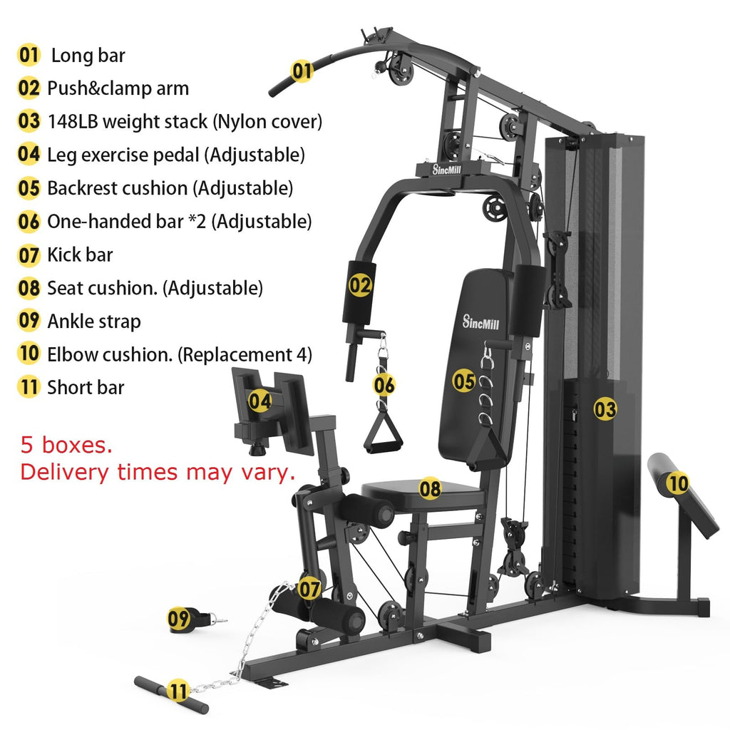 Home Gym Multifunctional Full Body Workout Equipment for Home Exercise Fitness
