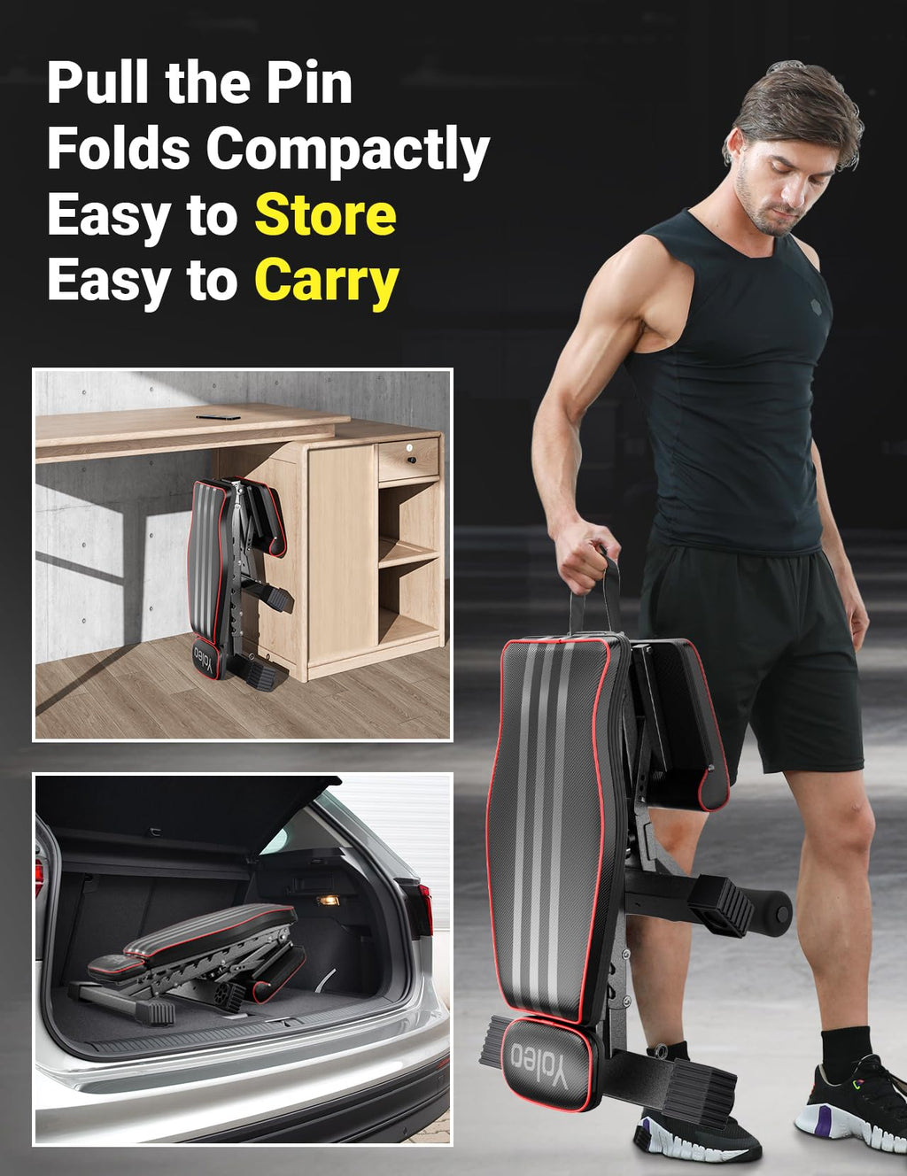 Adjustable Weight Bench for Home Gym