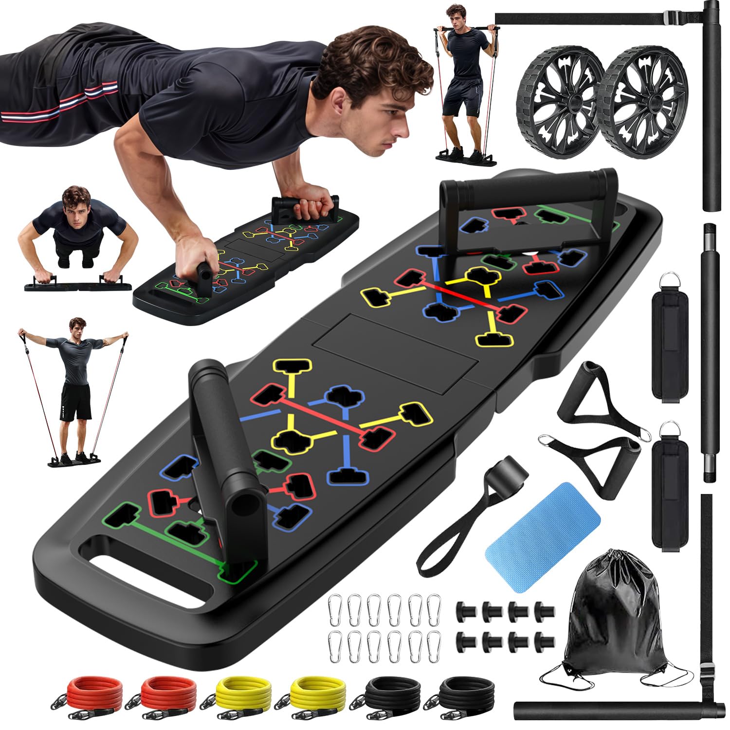 Push Up Board,Home Gym,Portable Exercise Equipment,Full Body Workout at Home