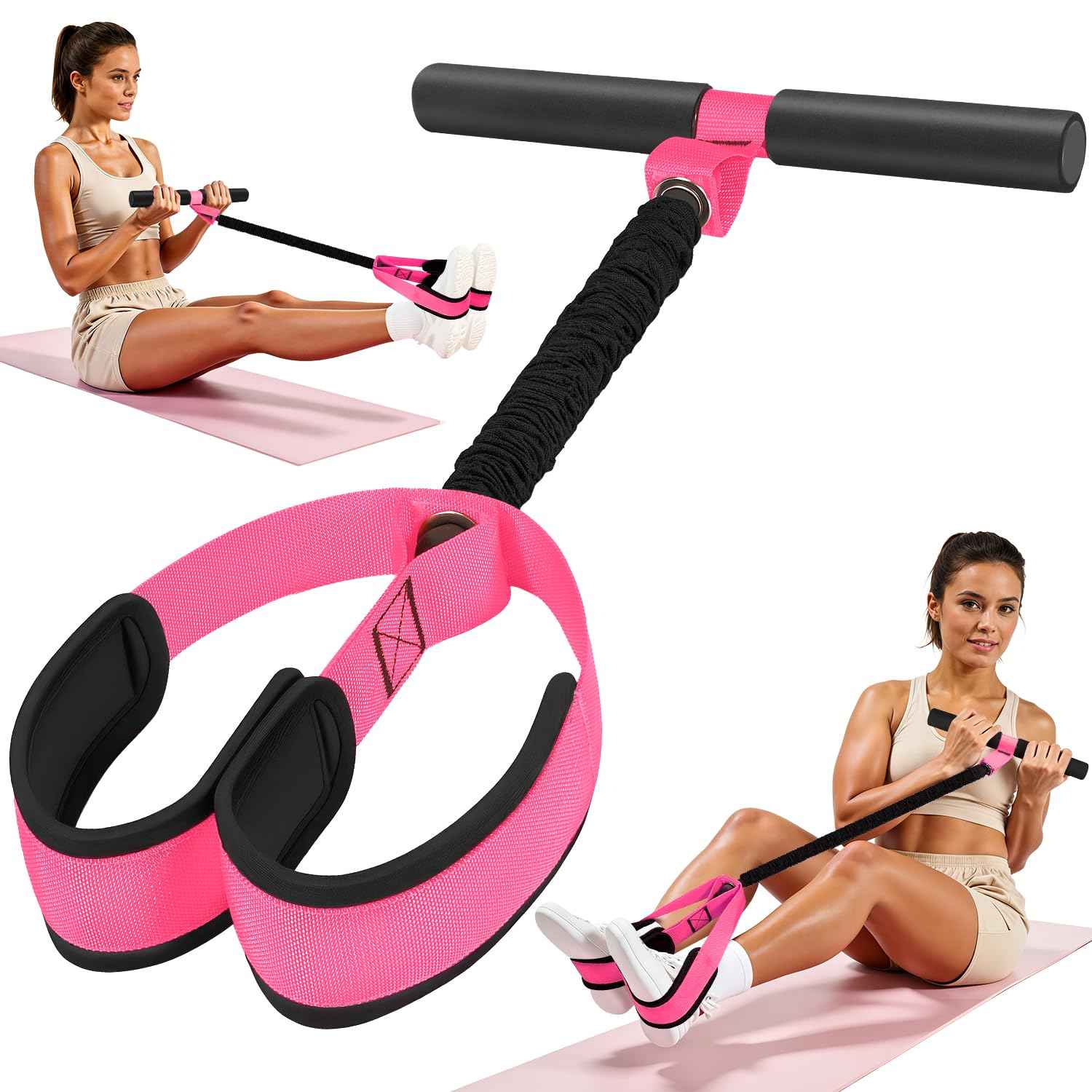 2026 Upgraded Durable Pedal Resistance Band with Handle, Physical Therapy