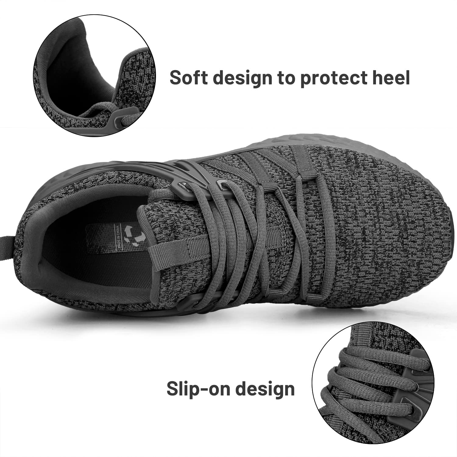 Womens Slip On Sneakers  Walking Tennis Shoes