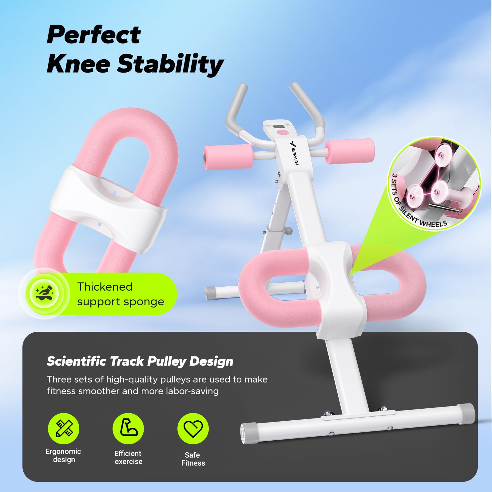Ab Machine, Ab Workout Equipment, Adjustable Ab Trainer Machine, Abdominal Trainer for Stomach Workout
