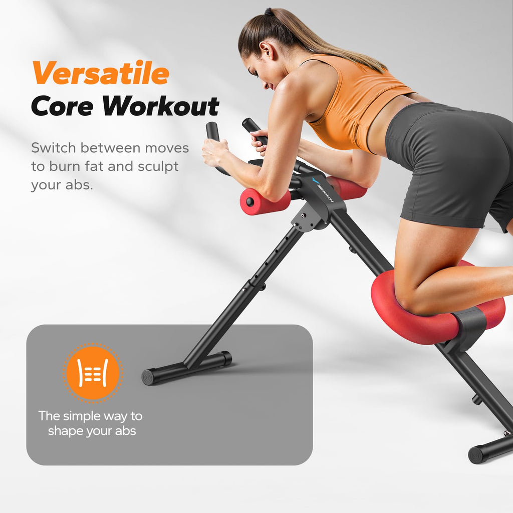 Ab Machine, Ab Workout Equipment, Adjustable Ab Trainer Machine, Abdominal Trainer for Stomach Workout